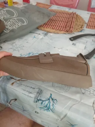 Mocassins Camurça e Couro Sintético Vintage