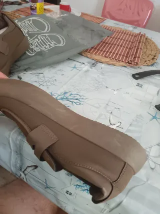 Mocassins Camurça e Couro Sintético Vintage