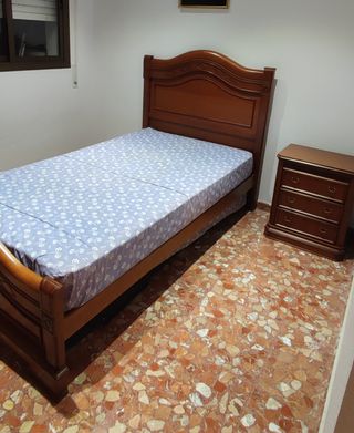 Dormitorio individual de madera