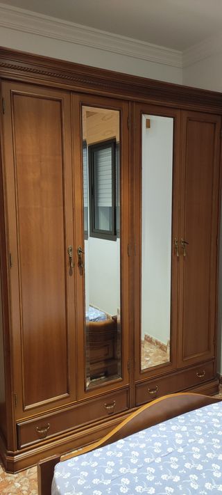 Dormitorio individual de madera