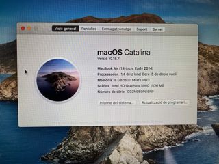 MacBook Air 13” 2013 256GB SSD 8GB RAM