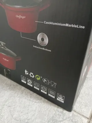 Set 3 Casseruole Cheffinger Rosse