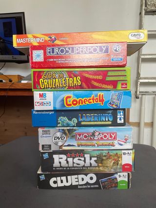 Pack Juegos de Mesa:Cluedo, Monopoly, Risk...