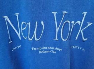 Sudadera Stradivarius Azul Klein