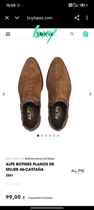 Botines Alpe Mujer Marrones