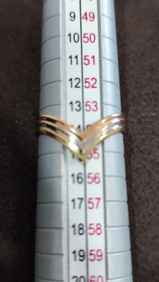 Anillo tricolor oro mujer nuevo