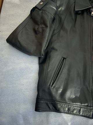 Chaqueta de cuero negra Talla L