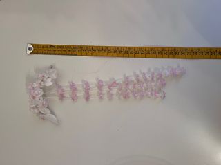 Tocado flores comunión rosa y blanco