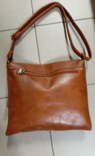 Borsa a tracolla color cuoio