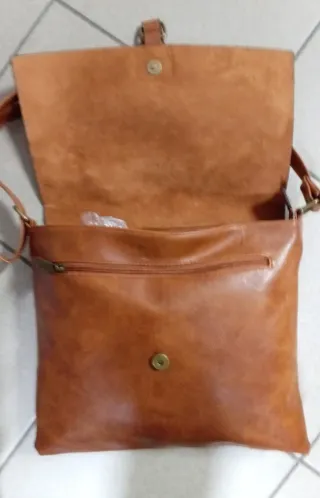 Borsa a tracolla color cuoio