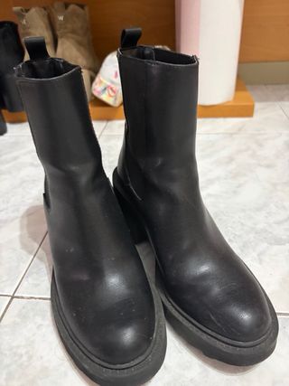 Botines negros con plataforma