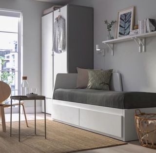 Diván IKEA FLEKKE blanco 80x200cm