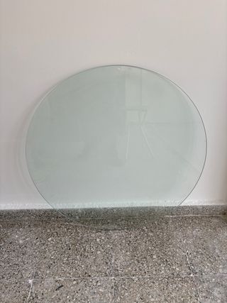 Tapa de cristal redonda para mesa
