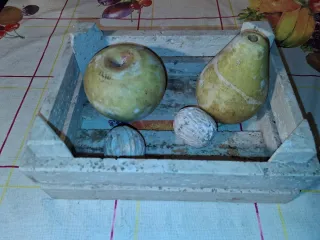 Cestino Frutta In Marmo