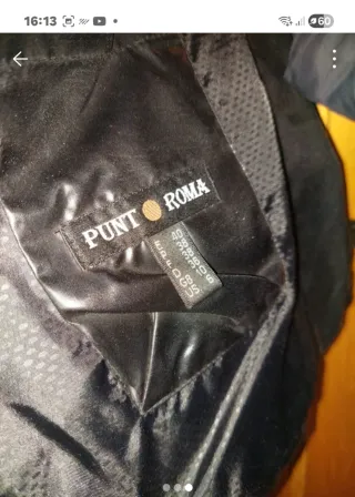 Cazadora punto roma negra