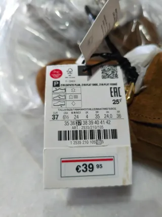 Zapatos Zara Marrones Mujer Nuevos