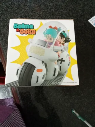 Figuras Bulma & Goku com moto  Dragonball