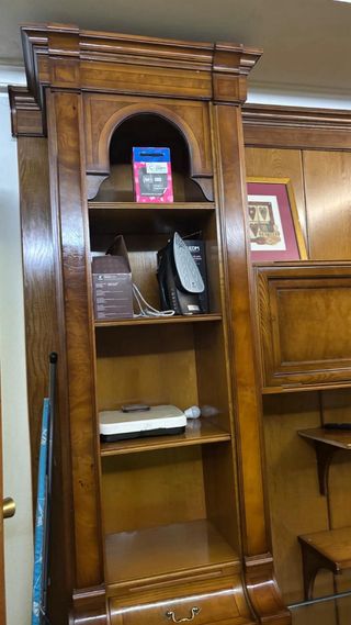 Mueble modular salón con panel pared