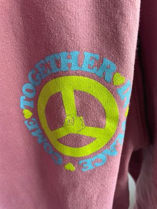 Felpa con cappuccio Happiness viola Tg. S