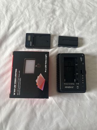 Luz LED W160 para vídeo + filtros