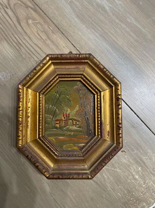 Quadro vintage ottagonale