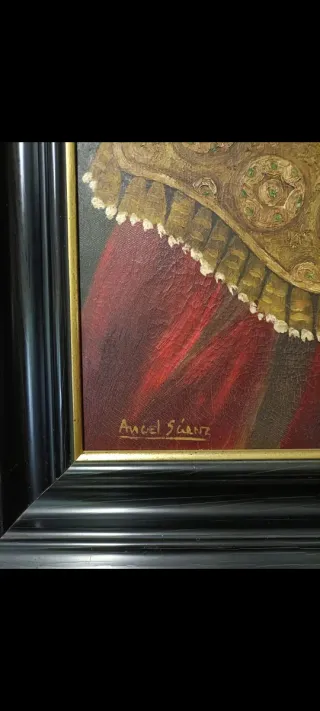 Cuadro de torero pintado