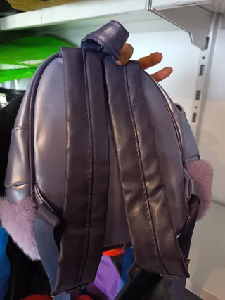 Mochila Bolso Frozen Niña Morado y Plateado