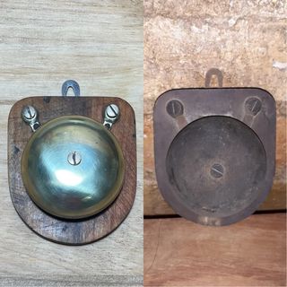 Decoración timbre vintage de latón