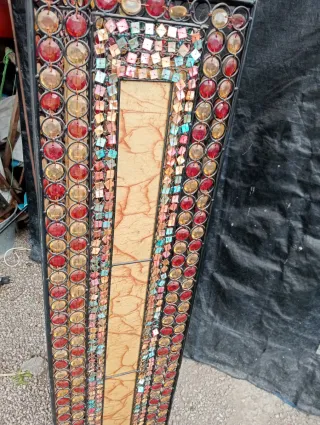 Lámpara de pie vintage con cristales