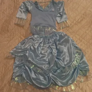Costume Carnevale Principessa celeste