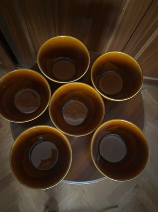 Ciotole per zuppa castigliana in ceramica marrone