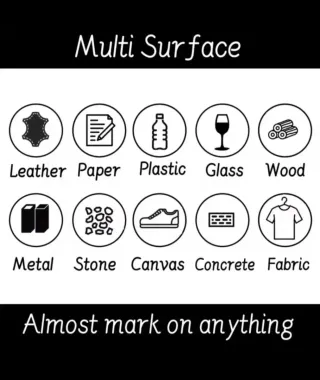 6 pennarelli indelebili neri