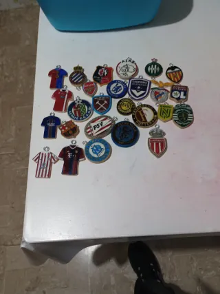 Portachiavi in legno squadre calcio Europee