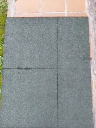 4 Baldosas de Caucho 100x80cm