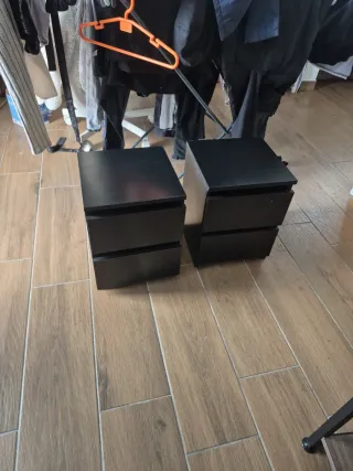 Comodini neri (2 unità)