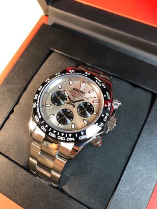 Seiko Mod - Daytona Beige/Bronce (Cronografo)