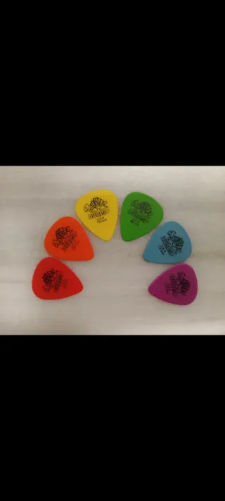 Púas Dunlop Tortex (Set 6 unidades)