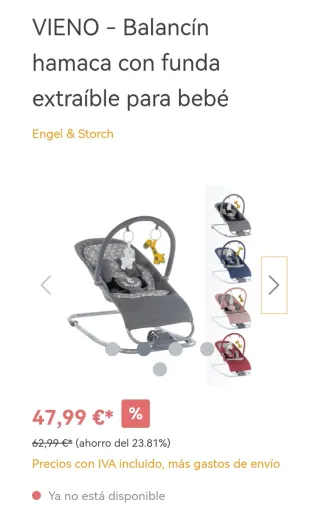 Hamaca balancín bebé Engel & Storch