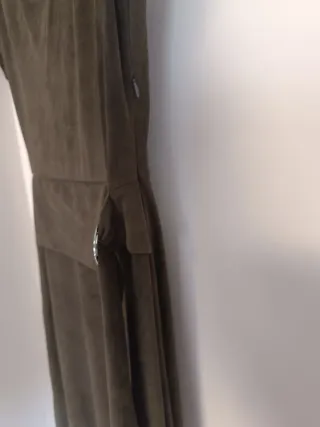 Vestido asimétrico efecto ante cinturón