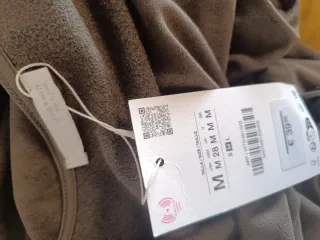 Vestido asimétrico efecto ante cinturón