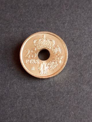 BOLSA 100 MONEDAS 25 Ptas. 2001 S/C. JUAN CARLOS I