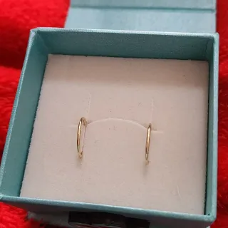 Pendientes de oro aro