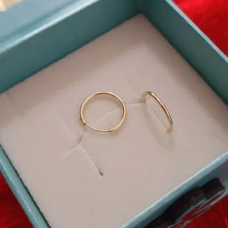 Pendientes de oro aro