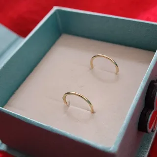 Pendientes de oro aro