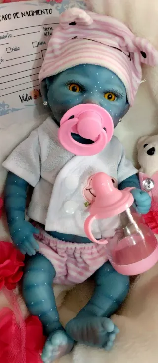 Bebé Reborn Avatar Silicona Completa