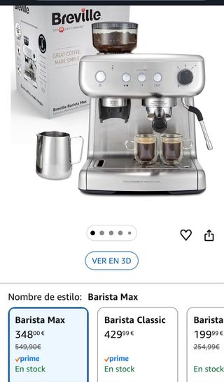 Cafetera Breville Barista Max