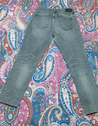 Pantalones Massimo Dutti Mujer Talla 40 Gris