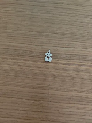 Colgante Tous Oso Corazón Plata