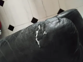 Sofá Relax Negro Piel