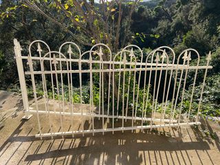 2x Cercas de Hierro Blancas 2x 200 x 100-110